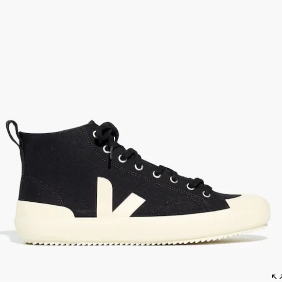 NIB Veja Nova High-Top Sneakers in Canvas Preppy classic academy womens 6M - Picture 8 of 11